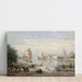 Reproductie van het schilderij Le Port de La Rochelle van Jean-Baptiste-Camille Corot