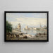 Reproductie van het schilderij Le Port de La Rochelle van Jean-Baptiste-Camille Corot