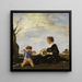 De Lente - Adolf Hengeler — ingelijst kunstwerk aan de muur