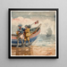 Le Retour à Tynemouth - Winslow Homer — ingelijst kunstwerk aan de muur