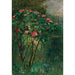 Reproduction of the painting of The Flowering Rosebush - Gustave Caillebotte