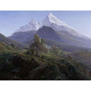 Le Watzmann - Caspar David Friedrich | Reproduction Tableau Décoration murale affiche copie