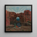 The women’s bath at the rock - Karl Mediz — framed artwork on a wall