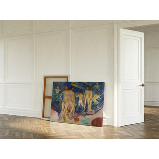 Le bain des jeunes hommes - Edvard Munch | Reproduction Tableau Décoration murale affiche copie