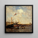 De scheepstonton - Flix Ziem — ingelijst kunstwerk aan de muur