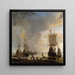 Het scheepswerf in Amsterdam - Reinier Nooms — ingelijst kunstwerk aan de muur