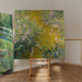 Reproductie van het schilderij De weg door de irissen - Claude Monet