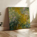 Reproductie van het schilderij De weg door de irissen - Claude Monet