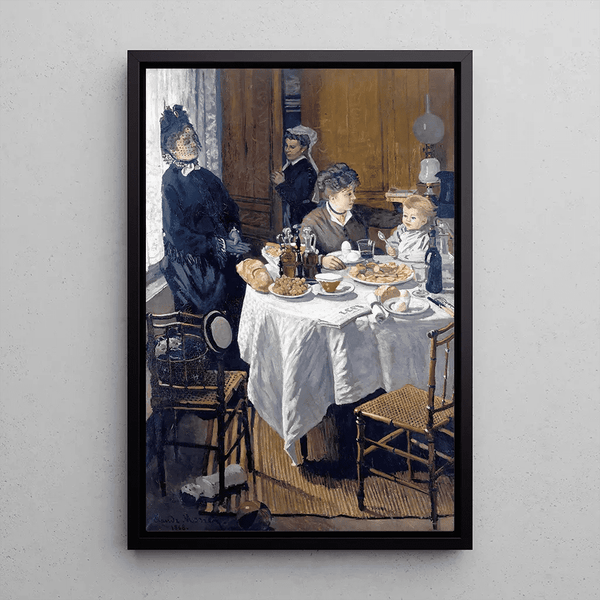 Reproductie van het schilderij Het ontbijt - Claude Monet