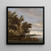 The ferry - Salomon van Ruysdael — framed artwork on a wall