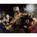 Reproductie van het schilderij Het banket van Belshazzar - Rembrandt van Rijn