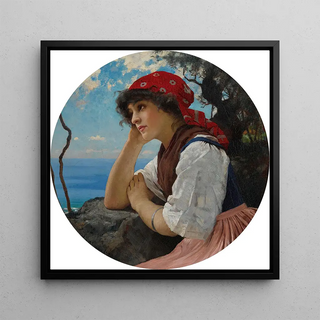 Le foulard rouge - Charles Sprague Pearce