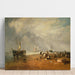 Reproductie van het schilderij De vismarkt op Hastings Beach - Joseph Mallord William Turner