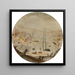 The month of January with the Aquarius sign - Jacob Grimmer — framed artwork on a wall