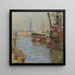 Het haven van Hamburg - Carl Moll — ingelijst kunstwerk aan de muur