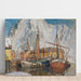 Reproductie van het schilderij Het haven van Svolvær, Lofoten - Anna Boberg