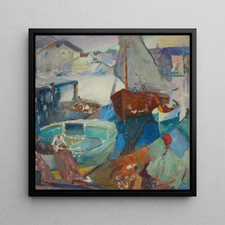 Le retour du bateau de pêche - Hugh Henry Breckenridge