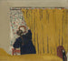 Het gele gordijn - Édouard Vuillard — weergave van het kunstwerk