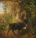 De wilde stier - Friedrich Voltz — weergave van het kunstwerk