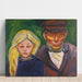 Reproductie van het schilderij van het oude visser en zijn dochter - Edvard Munch