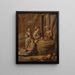 Children with a Cage - Le Nain Family — framed artwork on a wall