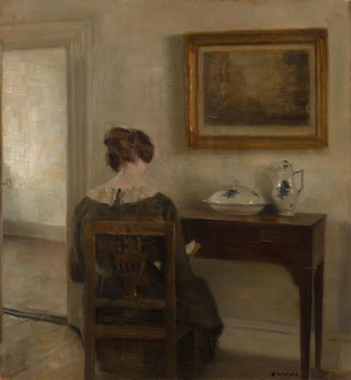 Lecture à la lumière des bougies - Carl Holsøe