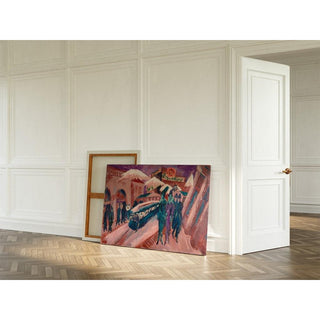 Leipziger Straße with Electric Tram 1914 - Ernst Ludwig Kirchner | Reproduction Tableau Décoration murale affiche copie