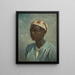 Portrait of a Boy - Leo Diet — framed artwork on a wall