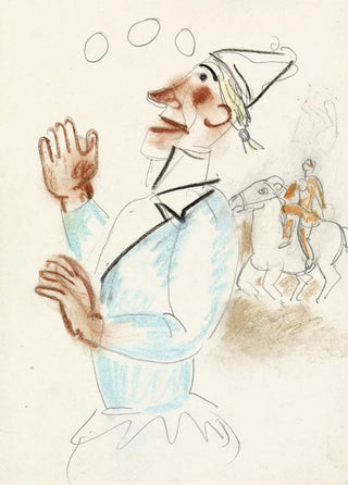 Leo Gestel - Clown en ruiter te paard.webp