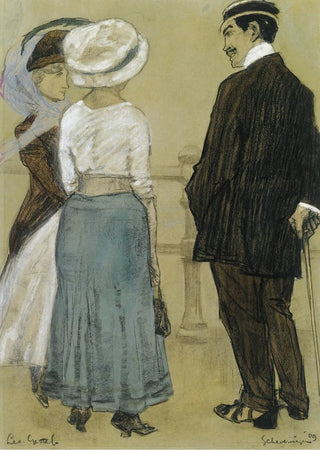 Leo Gestel - Conversation On The Boulevard Scheveningen.webp