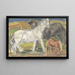Drie paarden in een landschap - Leo Gestel — ingelijst kunstwerk aan de muur