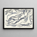 project voor een vignette, naakte vrouw en paard met de zee op de achtergrond - Leo Gestel — ingelijst kunstwerk aan de muur