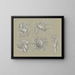 Conceptions pour un filigrane de billet de banque: Pégase, colombe, tête de femme, blason et main avec rose - Leo Gestel — ingelijst kunstwerk aan de muur