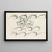 van Conceptions pour un filigrane de billet de banque Deux colombes volant au-dessus des vagues - Leo Gestel — ingelijst kunstwerk aan de muur