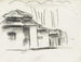 schetsblad met huis - Leo Gestel — weergave van het kunstwerk