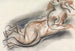 van een schetsblad met een liggend vrouwelijk naakt - Leo Gestel — weergave van het kunstwerk