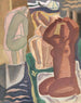 van twee vrouwen die baden en een silhouet van achteren - Leo Gestel — weergave van het kunstwerk
