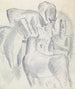 Vier koeien en een boer - Leo Gestel — weergave van het kunstwerk