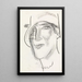 Tête de femme - Leo Gestel — ingelijst kunstwerk aan de muur