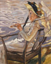Aan de zon - Leo Putz — weergave van het kunstwerk