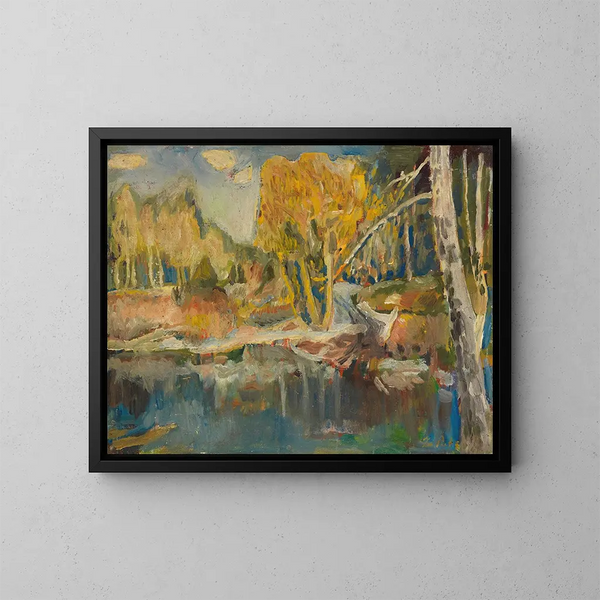Landschap - Leo Putz — ingelijst kunstwerk aan de muur
