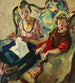 Lisl en Buberl - Leo Putz — weergave van het kunstwerk