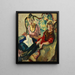Lisl en Buberl - Leo Putz — ingelijst kunstwerk aan de muur