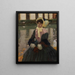 portret van Veronika Kirmaier in de tuin van Schleissheim - Leo Putz — ingelijst kunstwerk aan de muur