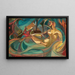 Women bathing - Leon Chwistek — framed artwork on a wall