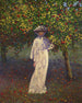 Dame in de tuin in de herfst - Léon Kamir - Kaufmann — weergave van het kunstwerk