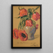 Poppies in a Vase - Leon Wyczółkowski — framed artwork on a wall
