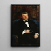 Portrait of a Man - Leon Wyczółkowski — framed artwork on a wall