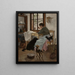 in een kamer - Leona Bierkowska — ingelijst kunstwerk aan de muur