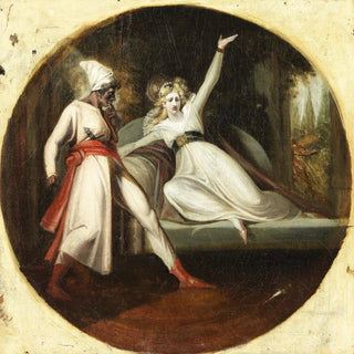 Léonore découvre le poignard d'Alonzo - Henry Fuseli